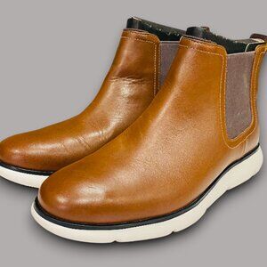 NEW COLE HAAN ZEROGRAND OMNI CHELSEA BOOT JAVA /OPTIC WHITE WATERPROOF SIZE 9